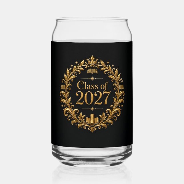 Class of 2027 can glass (Front)