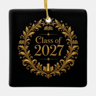 Class of 2027 ceramic ornament