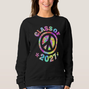 Class Of 2027 Graduate Future Graduation Peace Sig Sweatshirt
