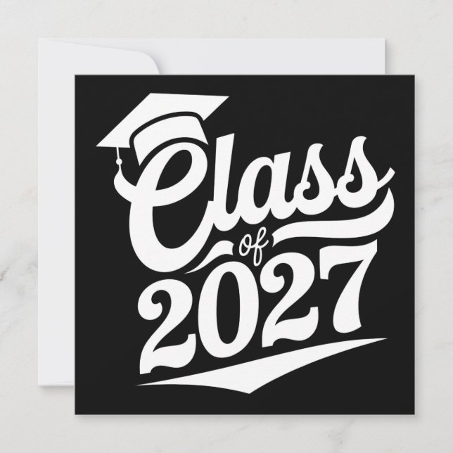 Class Of 2027 Graduation Graduate Invitation (Front)