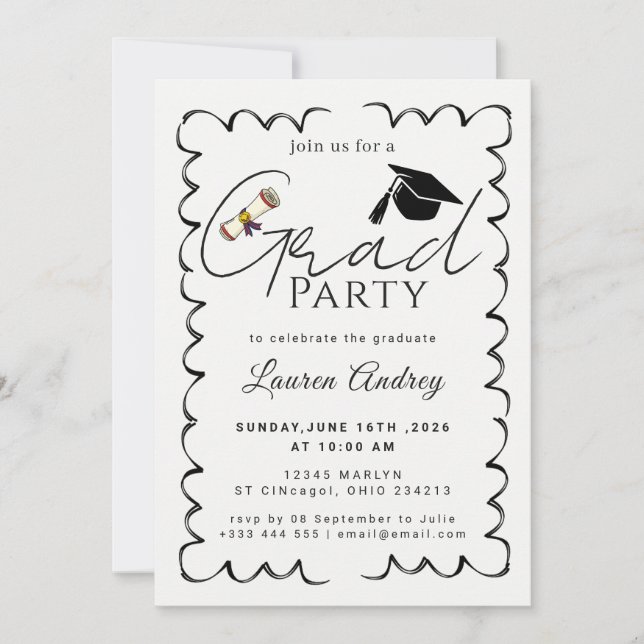 Class of 2027 Graduation Party Invite (Front)