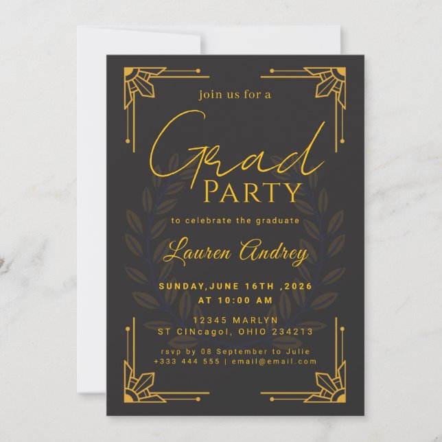 Class of 2027 Graduation Party Invite (Front)