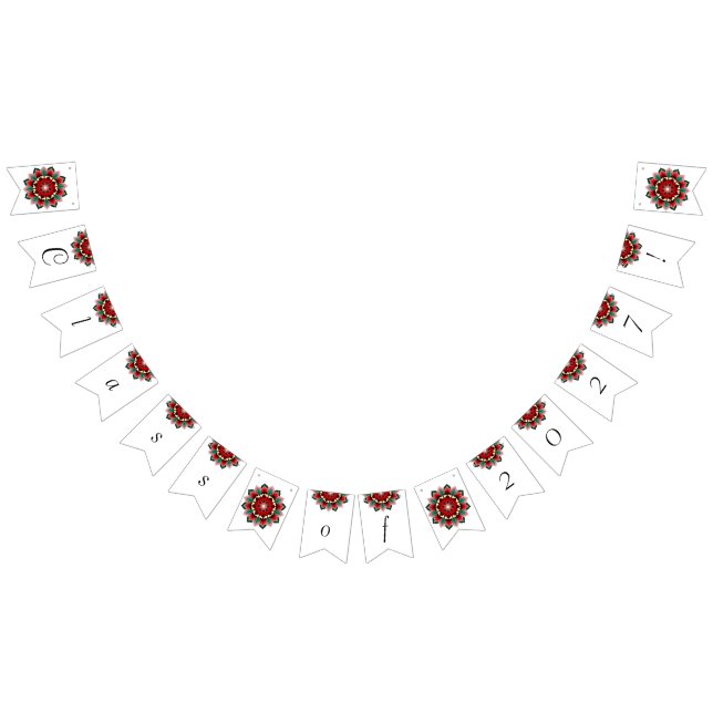 Class of 2027! Mandala in red Bunting (All)
