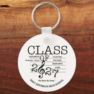 Class of 2027 Marching Band Graduation Key Ring