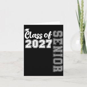 Class of 2027 senior 2027 back to school graduatio card