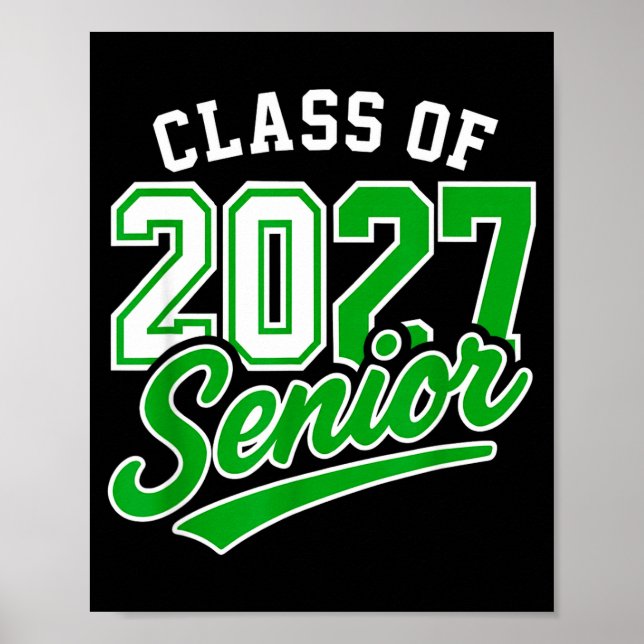 Class of 2027 senior 2027 back to school poster (Front)