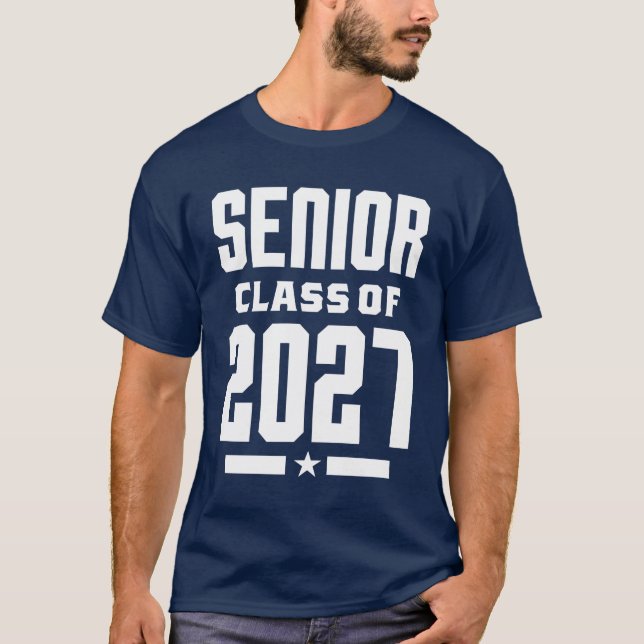 Class of 2027 - Senior Graduation School T-Shirt (Front)
