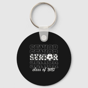 Class of 2027 soccer senior graduation key ring
