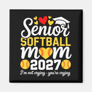 Class of 2027 softball mum senior graduation magnet