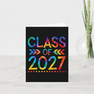 Class of 2027 - Tie dye Back to School Class of 20 Card