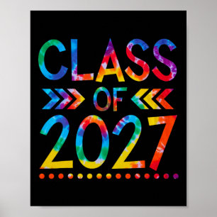 Class of 2027 - Tie dye Back to School Class of 20 Poster