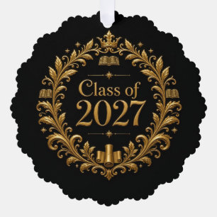 Class of 2027 tree decoration card