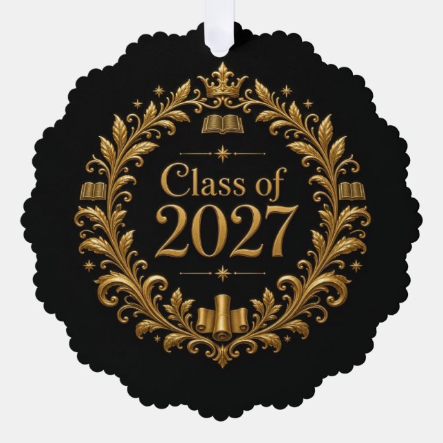 Class of 2027 tree decoration card (Front)