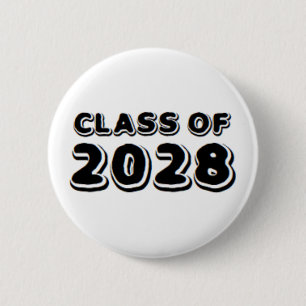 class of 2028 6 cm round badge