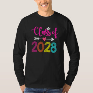 Class Of 2028 Pre K Graduate Preschool Graduation T-Shirt