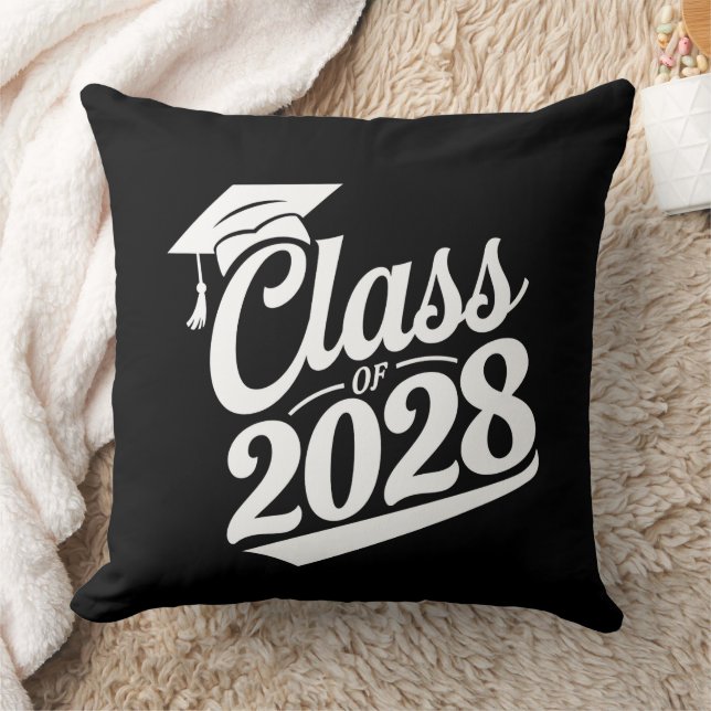 Class Of 2028 Proud Graduate Graduation Cushion (Blanket)