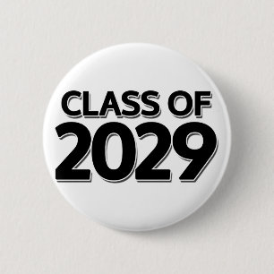 Class of 2029 6 cm round badge