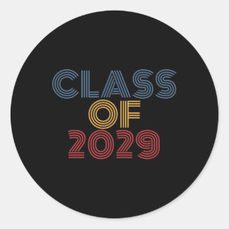 Class Of 2029 Graduation Classic Round Sticker