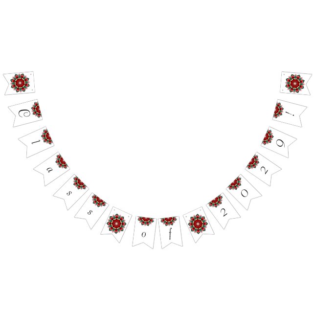Class of 2029! Mandala in red Bunting (All)