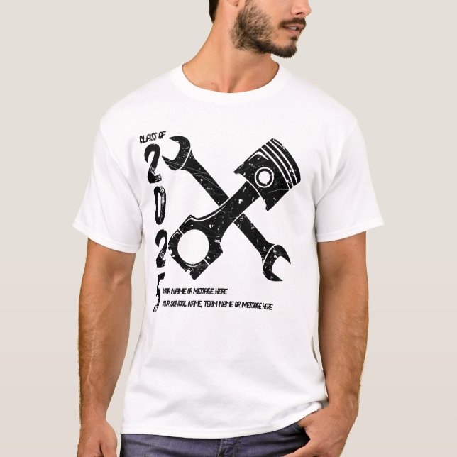 Class Of 202X Automotive Tech T-Shirt (Front)