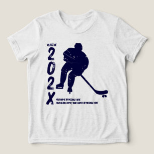 Class Of 202X Hockey Player Tri-Blend Shirt