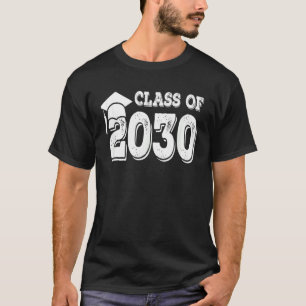 Class Of 2030 Boy Girl First Day Of School Graduat T-Shirt