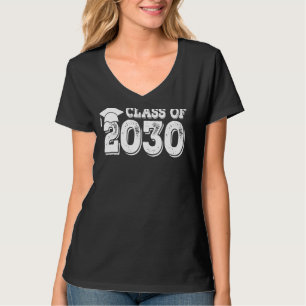 Class Of 2030 Grow With Me Graduation First Day Of T-Shirt