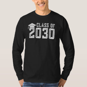 Class Of 2030 Grow With Me Graduation T-Shirt
