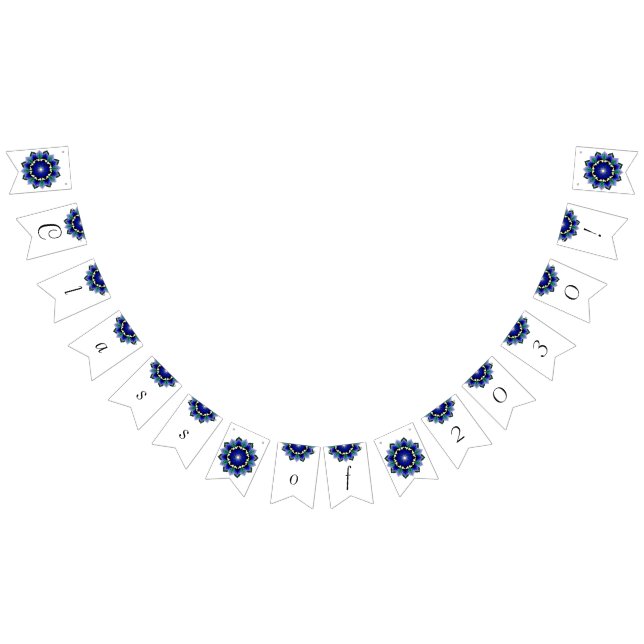 Class of 2030! Mandala in dark blue Bunting (All)
