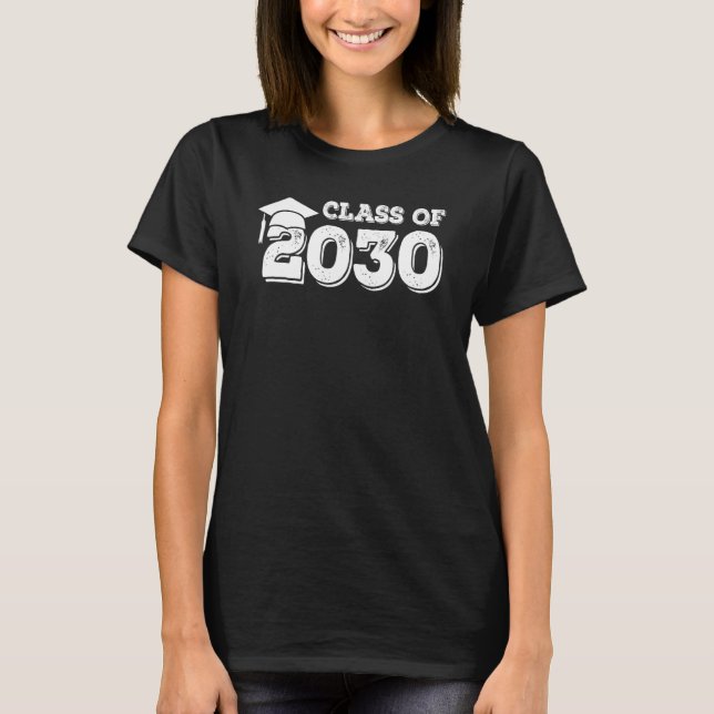Class of 2030 Shirt Senior Graduation 2030 (Front)