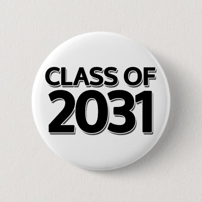 Class of 2031 6 cm round badge (Front)