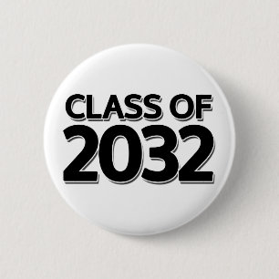 Class of 2032 6 cm round badge