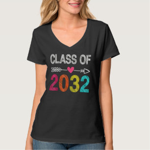 Class Of 2032 Pre K Graduate Preschool Graduation T-Shirt