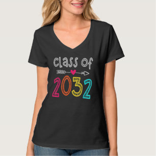Class Of 2032 Pre K Graduate Preschool Graduation T-Shirt