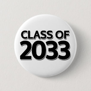 Class of 2033 6 cm round badge