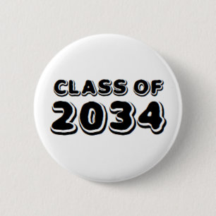 class of 2034 6 cm round badge