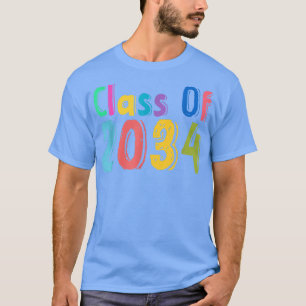 Class of 2034 Graduation First Day of School Grow T-Shirt