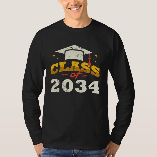 Class of 2034 grow me Graduation T-Shirt (Front)