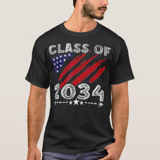 Class of 2034  Grow with me  First Day of School P T-Shirt