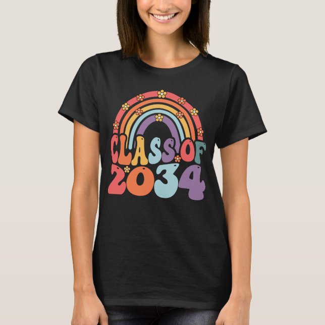 Class Of 2034 Grow With Me First Day Of School T-Shirt (Front)