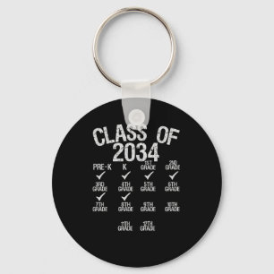 Class Of 2034 Grow With Me Graduation 4th Grade Key Ring