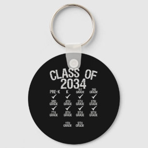 Class Of 2034 Grow With Me Graduation 6th Grade Key Ring