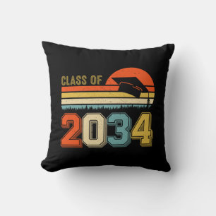 Class Of 2034 Grow With Me Pre-K Graduate Vintage Cushion
