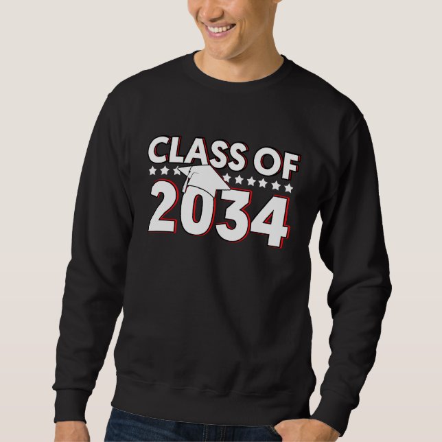 Class Of 2034  Senior 2034 Graduation Sweatshirt (Front)