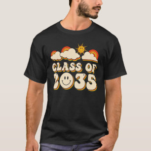 Class of 2035 Back to School Groovy Retro Grow wit T-Shirt