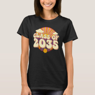 Class Of 2035 Back To School Groovy Retro Grow Wit T-Shirt