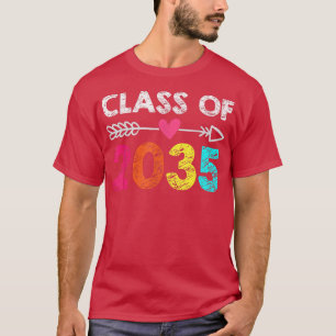 Class Of 2035 Cute Handprint PreK Kindergarten Pre T-Shirt