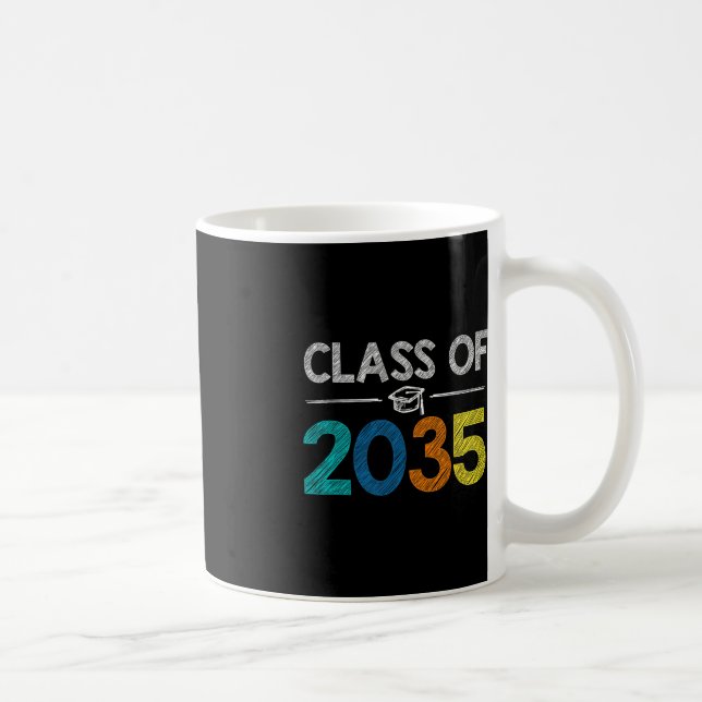 Class Of 2035 First Day Of School Graduation Teach Coffee Mug (Right)