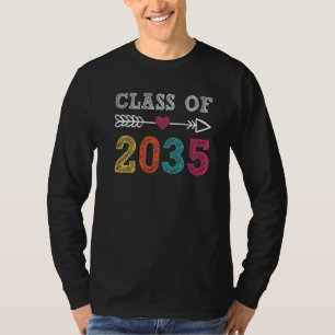 Class Of 2035 First Day Of School Grow With Me Gra T-Shirt