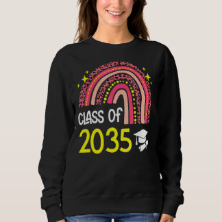 Class Of 2035  Graduation Graduate Rainbow Sweatshirt
